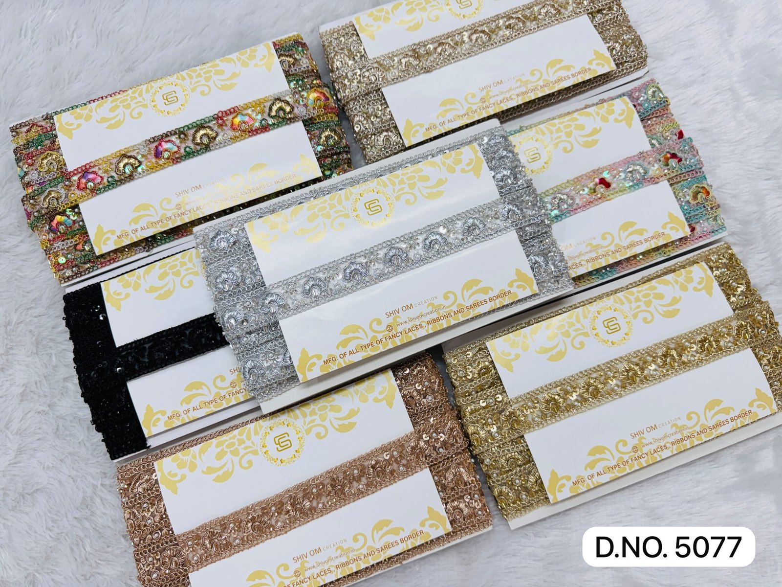 Embroidery beads lace
